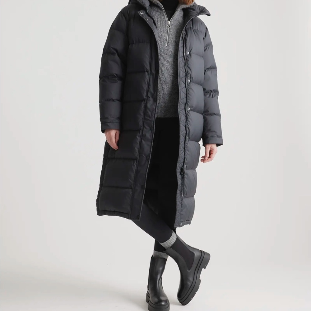 Long Black Puffer Coat